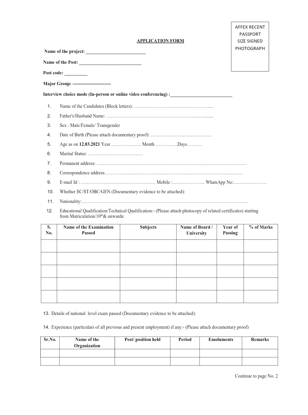 Official Notification Official Notification