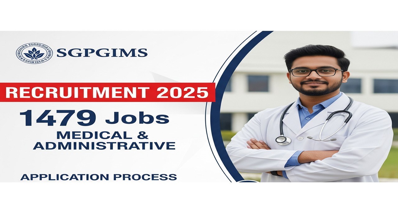 SGPGIMS Recruitment 2025 POST 1479