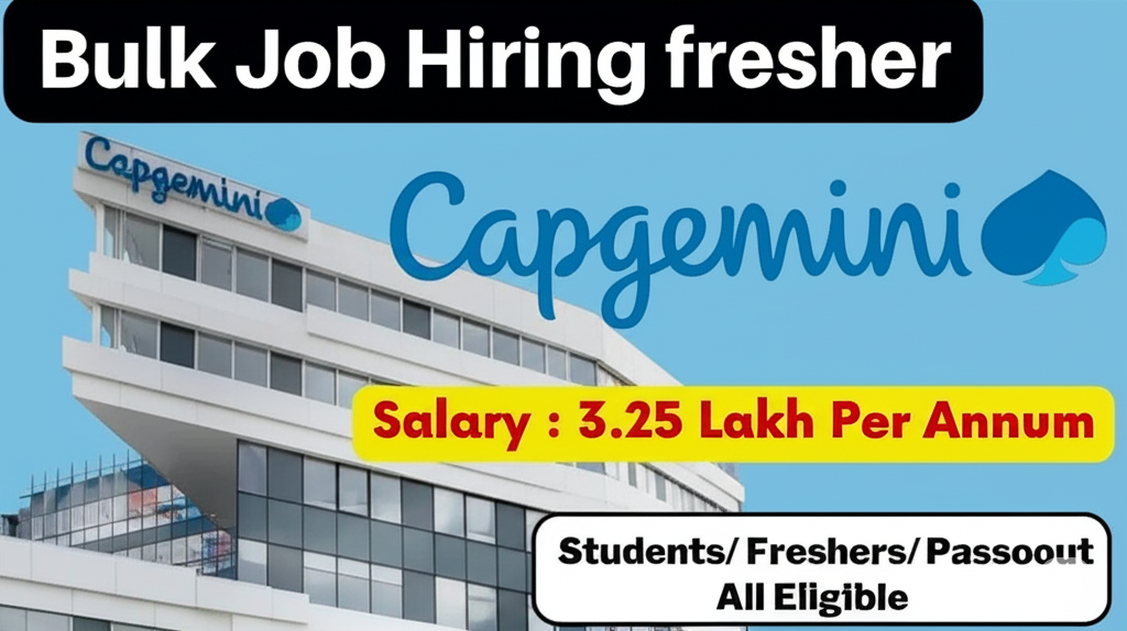 Capgemini Recruitment 2025: Associate Software Engineer के लिए आवेदन करें | फ्रेशर्स के लिए सुनहरा मौका Capgemini Recruitment 2025: Associate Software Engineer के लिए आवेदन करें | फ्रेशर्स के लिए सुनहरा मौका