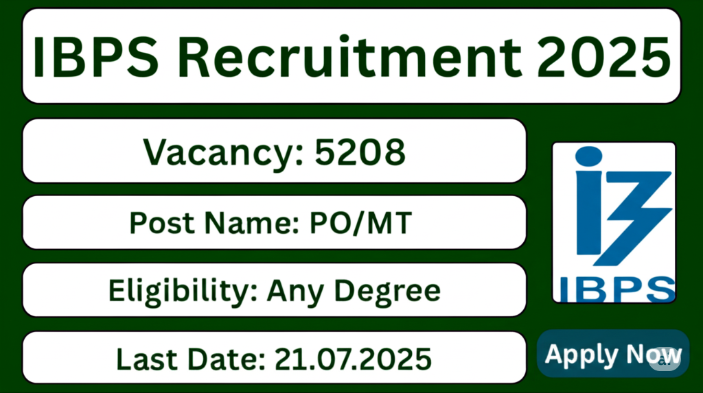 IBPS PO Recruitment 2025 IBPS PO Recruitment 2025