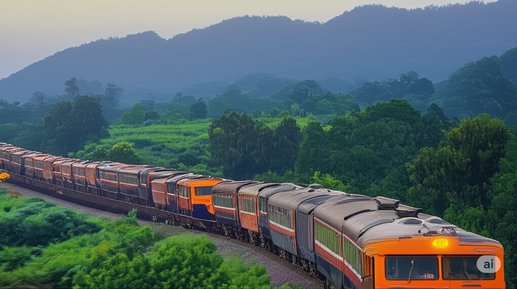a train on the tracksKonkan Railway Bharti 2025: कोकण रेलवे में 79 पदों पर भर्ती – ऑफलाइन आवेदन करें