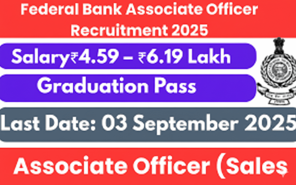 Federal Bank Associate Officer (Sales) Recruitment 2025