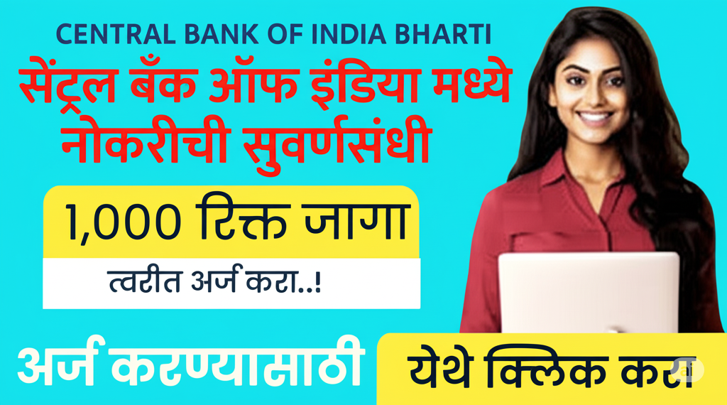 Central Bank Of India अहमदनगर भर्ती 2025– 8वीं पास के लिए सुनहरा मौका
