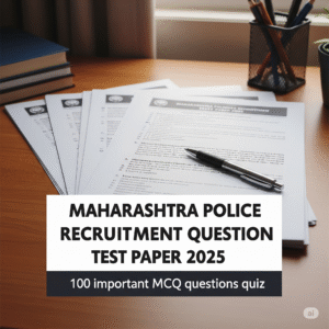 Maharashtra Police Bharti Question Paper 2023 | 100 MCQ प्रश्नोत्तरी व उत्तरे