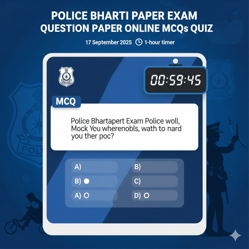 17 September 2025 police Bharti Exam Question Paper