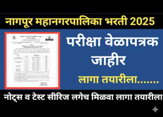 Nagpur Mahanagarpalika Admit Card 2025