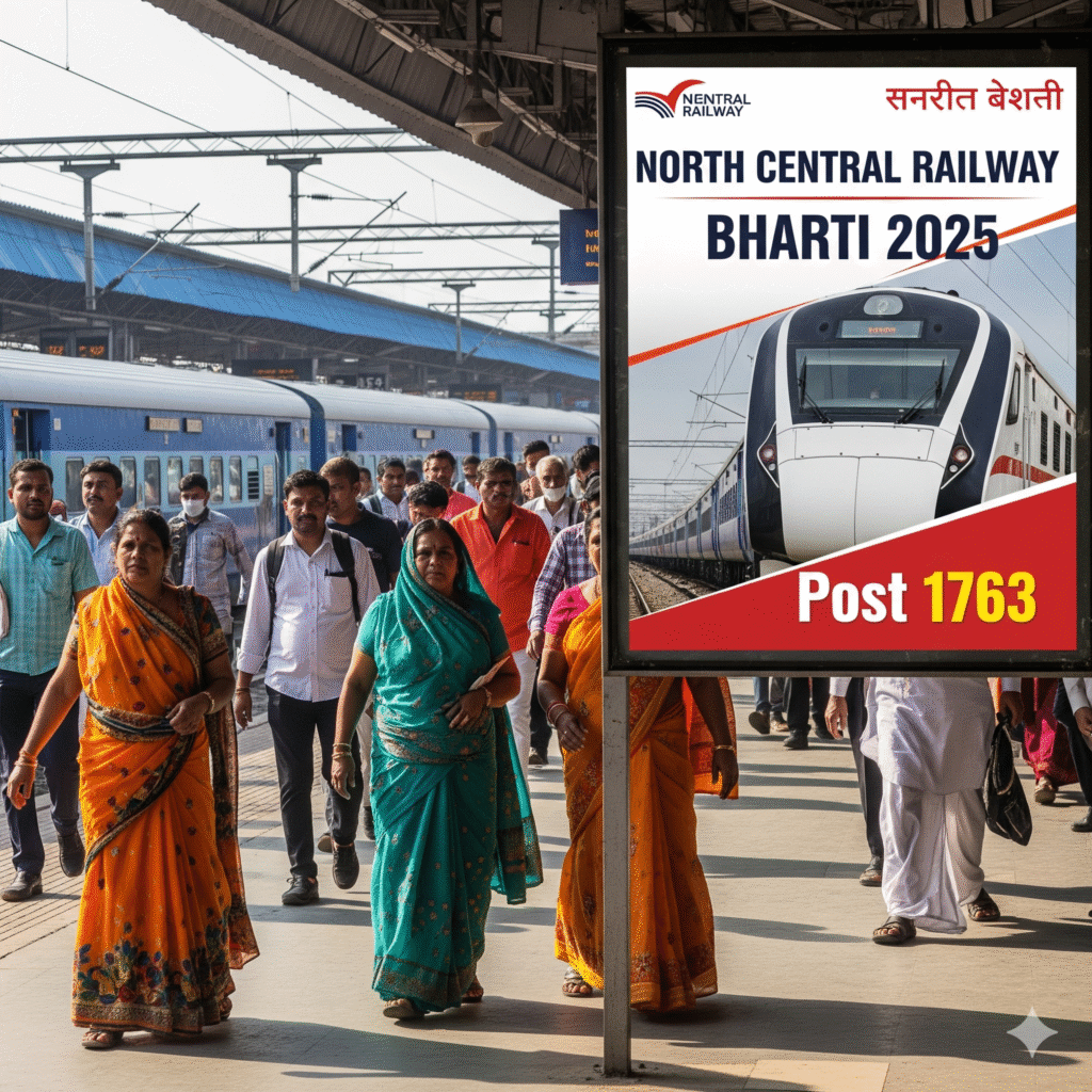 North Central Railway Bharti 2025post 1763
